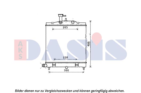 AKS DASIS radiatorius, variklio aušinimas 510145N